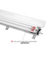 150cm Limea T8 LED-armatur, gjennomgangskoblet - Til 2x 150cm LED-rør, IP65 vanntett
