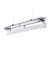 150cm Armatur + 2x LED-rør T8 - IP65, gjennomgangskoblet
