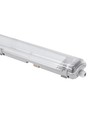 150cm Armatur + 2x LED-rør T8 - IP65, gjennomgangskoblet