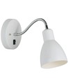 Nordlux Cyclone Væglampe E14, med flexarm, Hvid