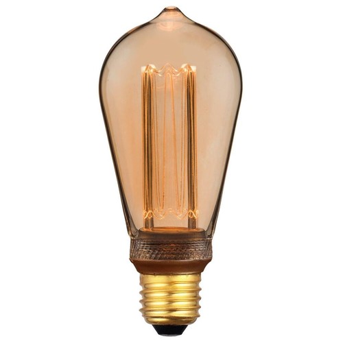 Nordlux Pære-DEKO E27 ST64 RETRO EDISON 3,5W dæmpbar, Guld