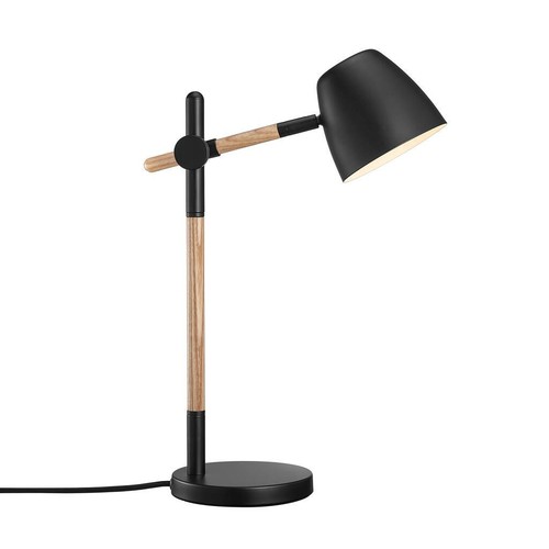 Nordlux Theo Bordlampe GU10, Sort/Træ