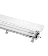 120cm Armatur + 2x LED-rør T8 - IP65, gjennomkoblet