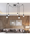 E27 Edderkopp taklampe - 150cm, 1,5m ledning