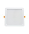 24W 22 x 22 cm LED innfellingspanel - IP54 utendørs, hull: 19,5 x 19,5 cm, mål: 22 x 22 cm