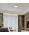 6W LED taklampe - Ø12cm, Høyde: 3cm, hvit kant