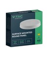 6W LED taklampe - Ø12cm, Høyde: 3cm, hvit kant