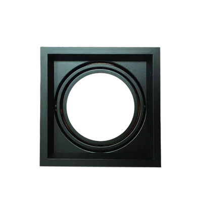 G53 AR111 Downlight - Sort, 17,5 x 17,5 cm