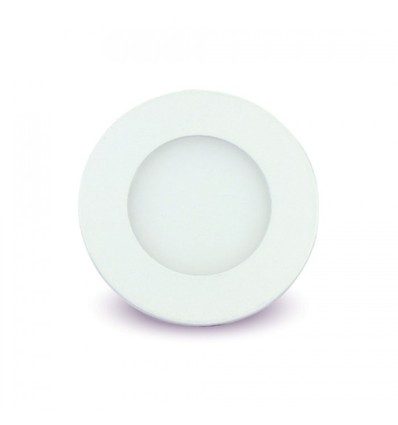 V-Tac 3W LED panel downlight - Hull: Ø7,3 cm, Mål: Ø8,4 cm, 230V