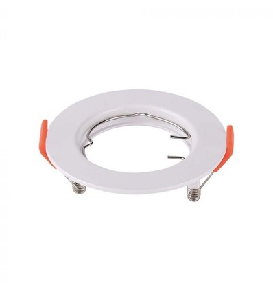 Downlight kit uten lyskilde - Hull: Ø6,3 cm, Mål: Ø8 cm, blank hvit, velg MR16 eller GU10 fatning