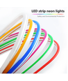 5m 8W pr. meter Oransje 8x16 Neon Flex LED - 12V DC, IP67
