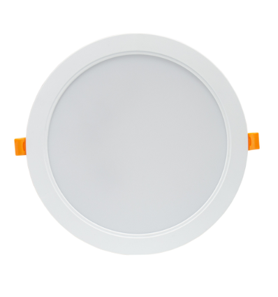 24W Ø22cm LED innfellingspanel - IP54 utendørs, Hull: Ø19,5 cm, Mål: Ø22 cm