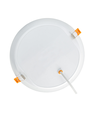 18W Ø17cm LED innfellingspanel - IP54 utendørs, hull: Ø14,5 cm, mål: Ø17 cm