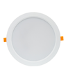 18W Ø17cm LED innfellingspanel - IP54 utendørs, hull: Ø14,5 cm, mål: Ø17 cm