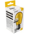 E27 1W LED kronepære - Gul, kultråd