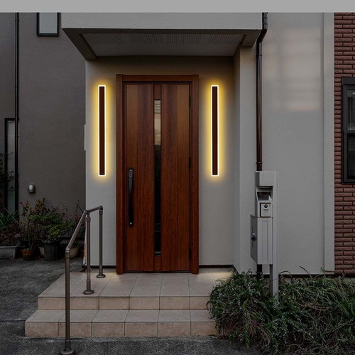 17W LED Cortenfarget vegglampe - IP65 utendørs, inkl. lyskilde