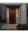 17W LED Cortenfarget vegglampe - IP65 utendørs, inkl. lyskilde