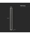 17W LED vegglampe - IP65 utendørs, sort, inkl. lyskilde