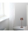 V-Tac oppladbar bordlampe, trådløs - Cortenfarget, IP54 utendørs bordlampe, touch dimbar