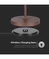 V-Tac oppladbar bordlampe, trådløs - Corten, IP54 utendørs bordlampe, touch dimbar