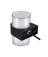 9W LED-vegglampe - IP65 utendørs, rund, sort, opp/ned, inkl. lyskilde