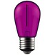E27 1W LED kronepære - Lilla, filament