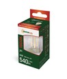 E27 6W LED kronepære - G45, filament, ekstra varmhvit, 1800K