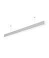 40W LED lysskinne - 120cm, 100lm/W, Hvit, taklampe til kontor, inkl. wireoppheng