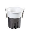11W Ø8,4cm innfellingsspot dimbar RA92 - Hull: Ø7,5 cm, Mål: Ø8,4 cm, Hvit kant
