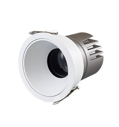 11W Ø8,4cm innfellingsspot dimbar RA92 - Hull: Ø7,5 cm, Mål: Ø8,4 cm, Hvit kant