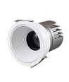 11W Ø8,4cm innfellingsspot dimbar RA92 - Hull: Ø7,5 cm, Mål: Ø8,4 cm, Hvit kant
