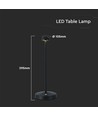 Outlet: V-Tac oppladbar 3i1 bordlampe - Svart, IP20, touch dimbar, modell mini