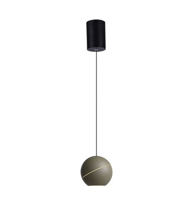 8W LED-lampe - Flott taklampe, Ø12cm, Champagne, inkl. oppheng