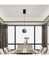 8W LED-lampe - Flott taklampe, Ø12cm, Champagne, inkl. oppheng