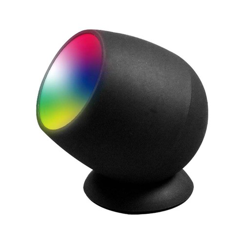 Smart Hjem lampe med RGB+WW - Svart, Tuya/Smart Life, kompatibel med Google Home, Alexa og smarttelefoner