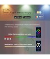 Smart Hjem lampe med RGB+WW - Svart, Tuya/Smart Life, kompatibel med Google Home, Alexa og smarttelefoner