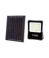 20W Solcelle lyskaster LED - IP65, sort, inkl. solcelle, fjernkontroll