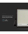 30W Solcelle lyskaster LED - IP65, sort, inkl. solcelle, fjernkontroll, innebygd batteri