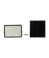 30W Solcelle lyskaster LED - IP65, sort, inkl. solcelle, fjernkontroll, innebygd batteri