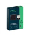 12W Solcelle lyskaster LED - IP65, sort, inkl. solcelle, fjernkontroll