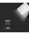 40W Solcelle lyskaster LED - IP65, sort, inkl. solcelle, fjernkontroll