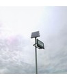 40W Solcelle lyskaster LED - IP65, sort, inkl. solcelle, fjernkontroll