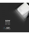 50W Solcelle lyskaster LED - IP65, Sort, arbeidslampe, inkl. solcelle, fjernkontroll
