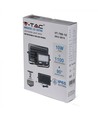 10W LED Solcellekaster - IP65, sort, inkl. solcelle, sensor