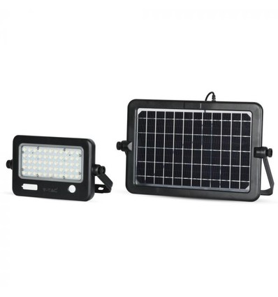 10W LED Solcellekaster - IP65, sort, inkl. solcelle, sensor