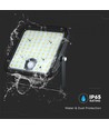 30W Solcelle lyskaster LED - IP65, Sort, inkl. solcelle, fjernkontroll, innebygd batteri