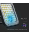 30W Solcelle lyskaster LED - IP65, Sort, inkl. solcelle, fjernkontroll, innebygd batteri