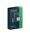 30W Solcelle lyskaster LED - IP65, Sort, inkl. solcelle, fjernkontroll, innebygd batteri