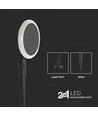 2 stk. Solcelle hage lampe LED - 3W, Justerbar, Ø14.8 cm, IP65