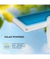 15W Solcelle vegglampe LED - IP65, hvit, sensor